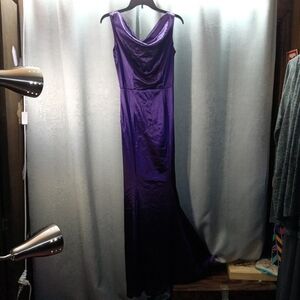 Purple Mermaid Gown